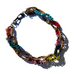 MPR x THE IMAGINARIUM: Multi-Color + Golds Chain Links on Black Necklace