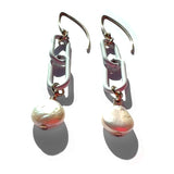 MPR x THE IMAGINARIUM: White Paperclip Chain with White Pearl Earrings