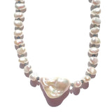 MPR x IMAGINARIUM: Pearl Melange in White Baroque with Labradorite Necklace