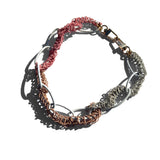 MPR x THE IMAGINARIUM: Palm Beach Pink Chain on White Links Necklace