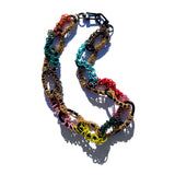 MPR x THE IMAGINARIUM: Multi-Color + Golds Chain Links on Black Necklace