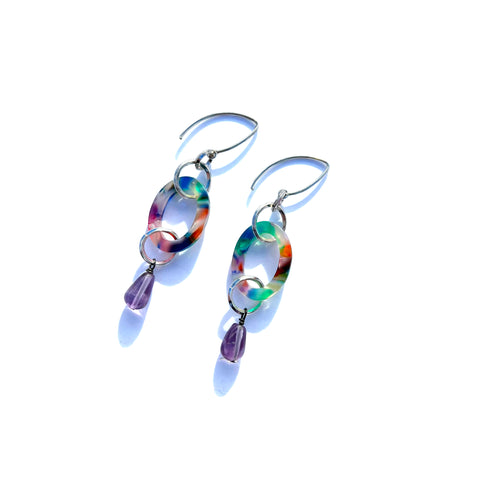 MPR x THE IMAGINARIUM: Tropical Amethyst Single Drop Earrings