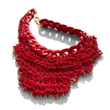 MPR x THE IMAGINARIUM: Red Ziggurat Crochet Chain Necklace