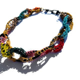 MPR x THE IMAGINARIUM: Multi-Color + Golds Chain Links on Black Necklace
