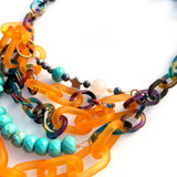 MPR x THE IMAGINARIUM: Orange + Turquoise Pastiche Necklace