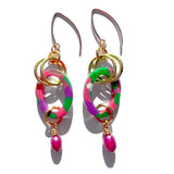 MPR x THE IMAGINARIUM: Tropical Fuschia Pearl Drop Earrings