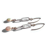 MPR x THE IMAGINARIUM: White Paperclip Chain with White Pearl Earrings