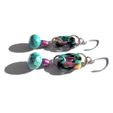 MPR x THE IMAGINARIUM: Tropical Turquoise and Fuschia Pearl Drop Earrings
