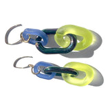 MPR x THE IMAGINARIUM: Illuminescent Chartreuse Triple Chain Drop Earrings