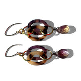 MPR x THE IMAGINARIUM: Tortoise with Amethyst Single Drop Earrings