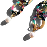 MPR x THE IMAGINARIUM: Tortoise + White Pearl Double Drop Earrings
