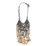 Sea Change Bronze Crochet Seaweed Necklace