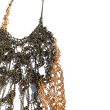 Sea Change Bronze Crochet Seaweed Necklace