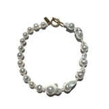 MPR x THE IMAGINARIUM: White Baroque Pearl Mix Necklace