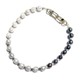 MPR x IMAGINARIUM: Pearl Melange Necklace in Ombre Grey Pearl
