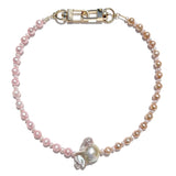 MPR x IMAGINARIUM: Pearl Melange Necklace in Triple Pink