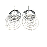 Orbiting Circle Hook Earrings