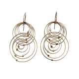 Orbiting Circles Hook Earrings