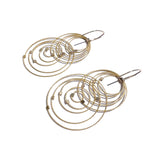 Orbiting Circles Hook Earrings