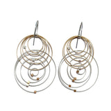 Orbiting Circles Hook Earrings