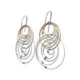 Orbiting Circle Hook Earrings