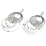 Orbiting Circle Hook Earrings