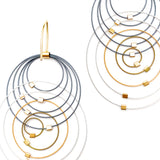 Orbiting Circles Hook Earrings