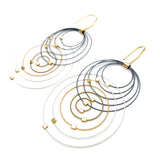 Orbiting Circle Hook Earrings