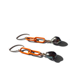MPR x THE IMAGINARIUM: Peacock Pearl with Neon Orange Chain Earrings