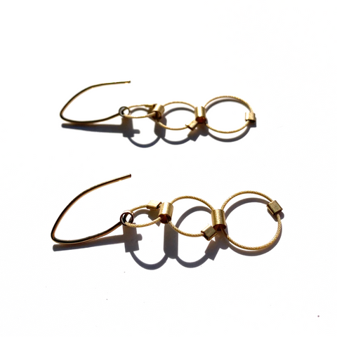 MPR x Golden Glow Earrings: Triplet Hooks (All Gold)