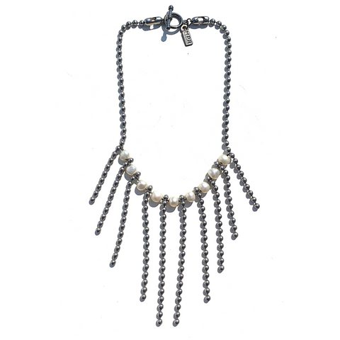 Sea Change Pearl Fringe Necklace