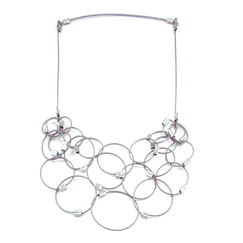 MPR Maxi Cable Collection: Triple Chain Necklace in Steel