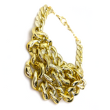 MPR x THE IMAGINARIUM: Woven Chain Link Melange Necklace #2 in Gold (Medium)