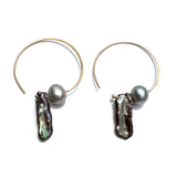 Crescent Moon Hoops