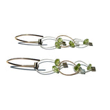Descending Mini Tears triple Chain-link Earrings
