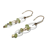 Descending Mini Tears triple Chain-link Earrings