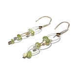 Descending Mini Tears triple Chain-link Earrings