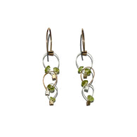 Descending Mini Tears triple Chain-link Earrings