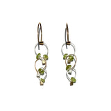 Descending Mini Tears triple Chain-link Earrings