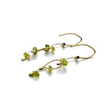 Descending Mini Tears triple Chain-link Earrings