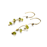 Descending Mini Tears triple Chain-link Earrings