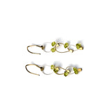 Descending Mini Tears triple Chain-link Earrings