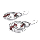 Double Double Hook Earrings with Stones