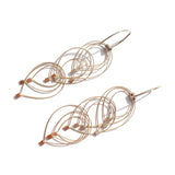 Feather Teardrop Hook Earrings (Mini)