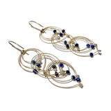 Feather Teardrop (Mini) Hooks with Stones