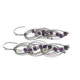 Feather Teardrop (Mini) Hooks with Stones