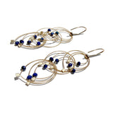 Feather Teardrop (Mini) Hooks with Stones