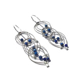 Feather Teardrop (Mini) Hooks with Stones