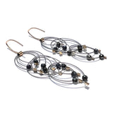 Feather Teardrop (Mini) Hooks with Stones