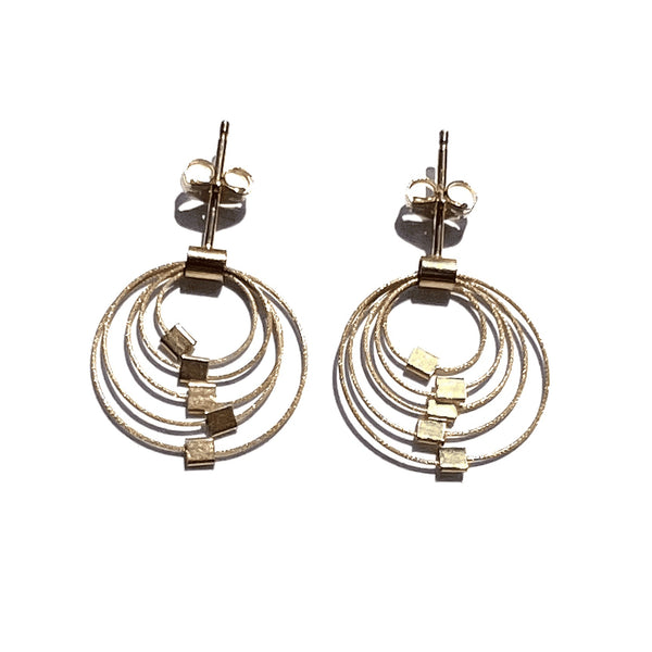 Grad Circle Post Earrings (Mini)